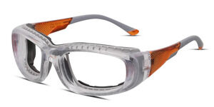 PENTAX ZT55 CLEAR ORANGE SAFETY EYEGLASSES FRAMES 57-17-130
